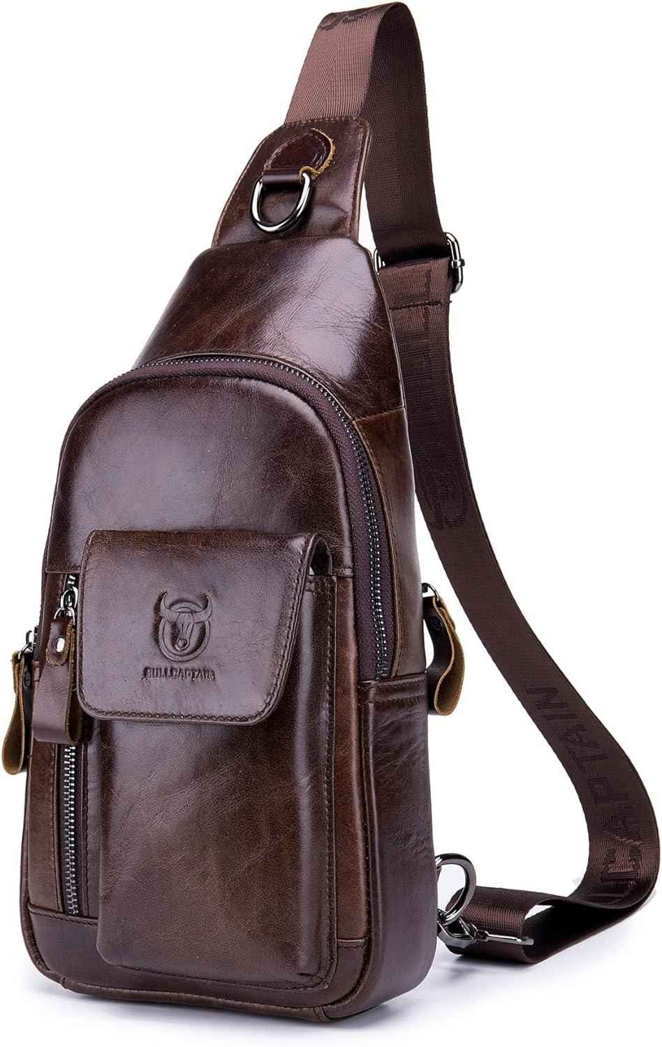 FR Fashion Co. Casual Leather Chest Bag