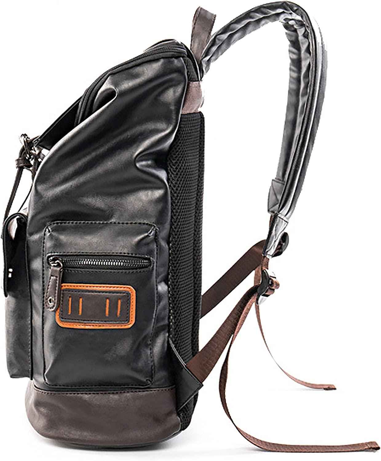 FR Fashion Co. 18" Men's Vintage Leather Backpack