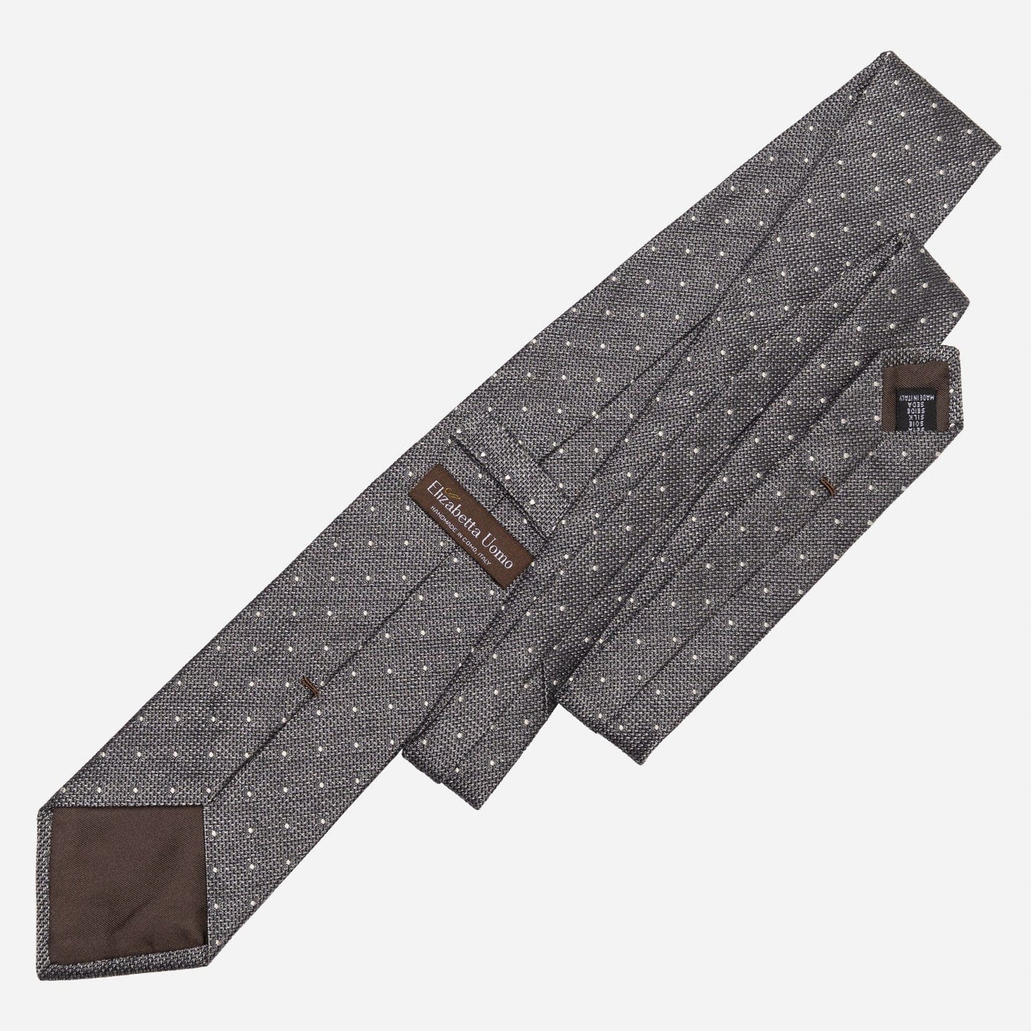 Mattei - Silk Grenadine Tie - Grey - Solstik