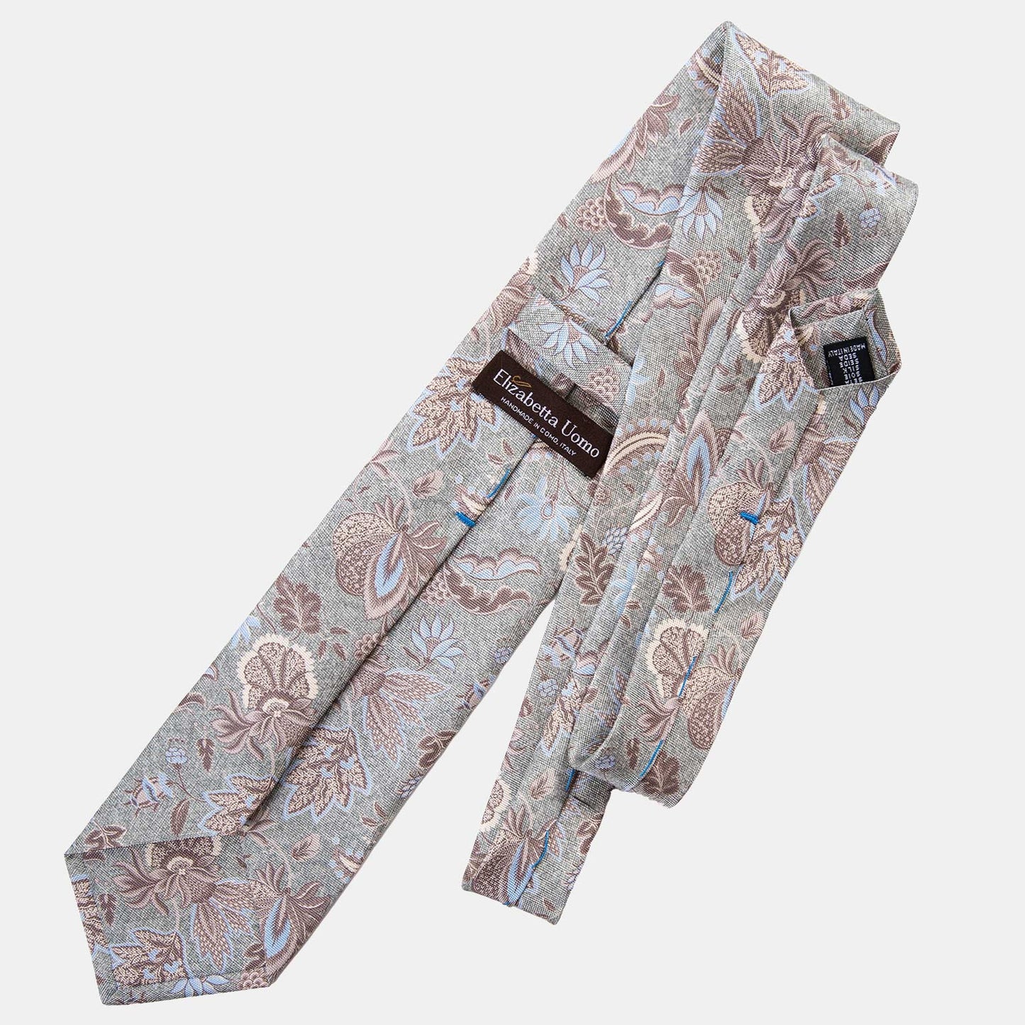 Medici - Printed Silk Tie - Soft Jade - Solstik