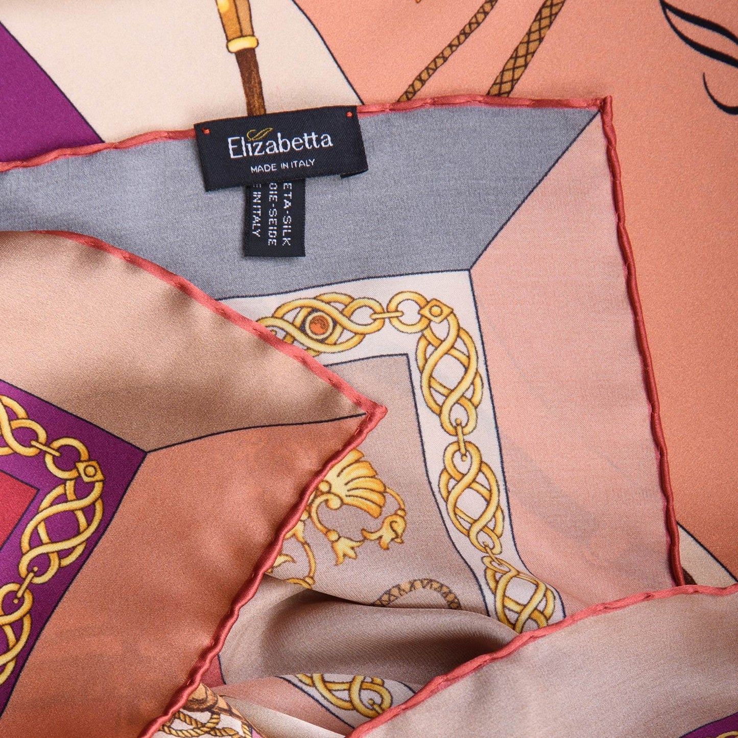Gabriella - Silk Foulard - Rosewood - Solstik