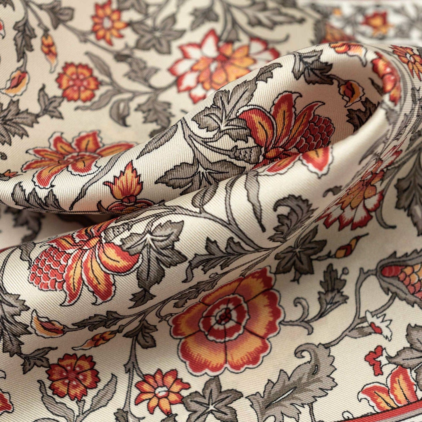 Carrara - Silk Neckerchief - Rosewood - Solstik