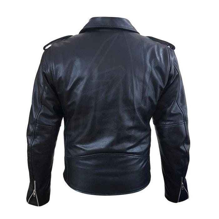 Handmade New Wrinkled Texture Leather Jacket