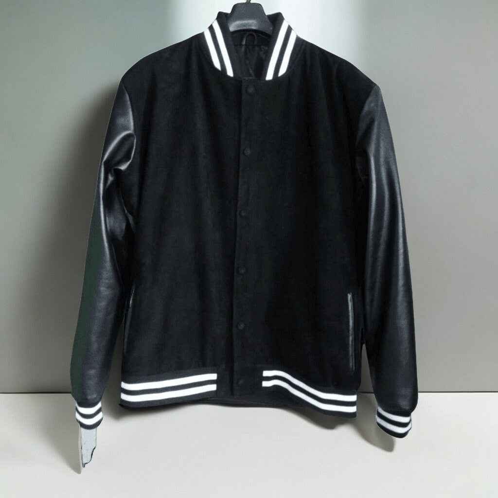 Handmade Love is Love LGBTQ Varsity Jacket With Leather Sleeves! "Pride Jacket"- A LGBTQ Handmade Leather Jacket Celebrating Diversity