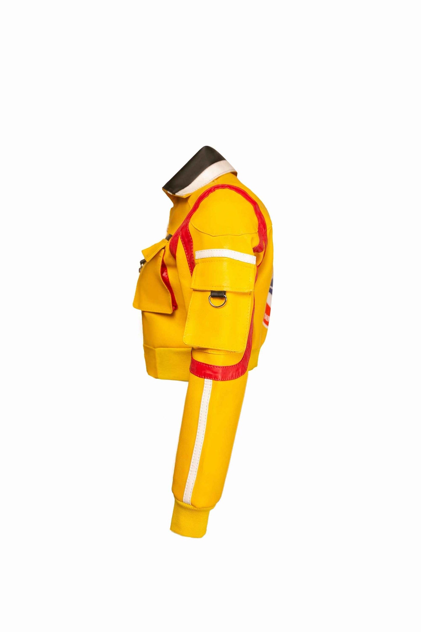 Handmade FF XV Cindy Aurum Yellow Hammer Head Full Service Station Cosplay Jacket Handcrafted by Ox and Bulls