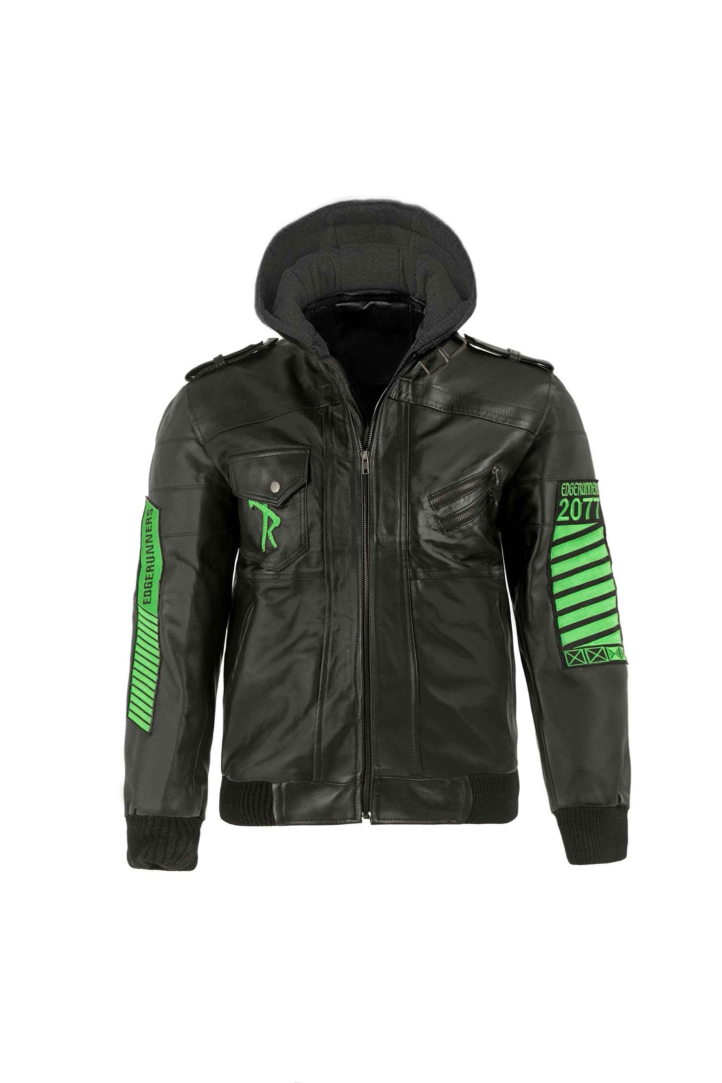 Handmade Edge-runners Samurai 20-77 Bomber Leather Jacket