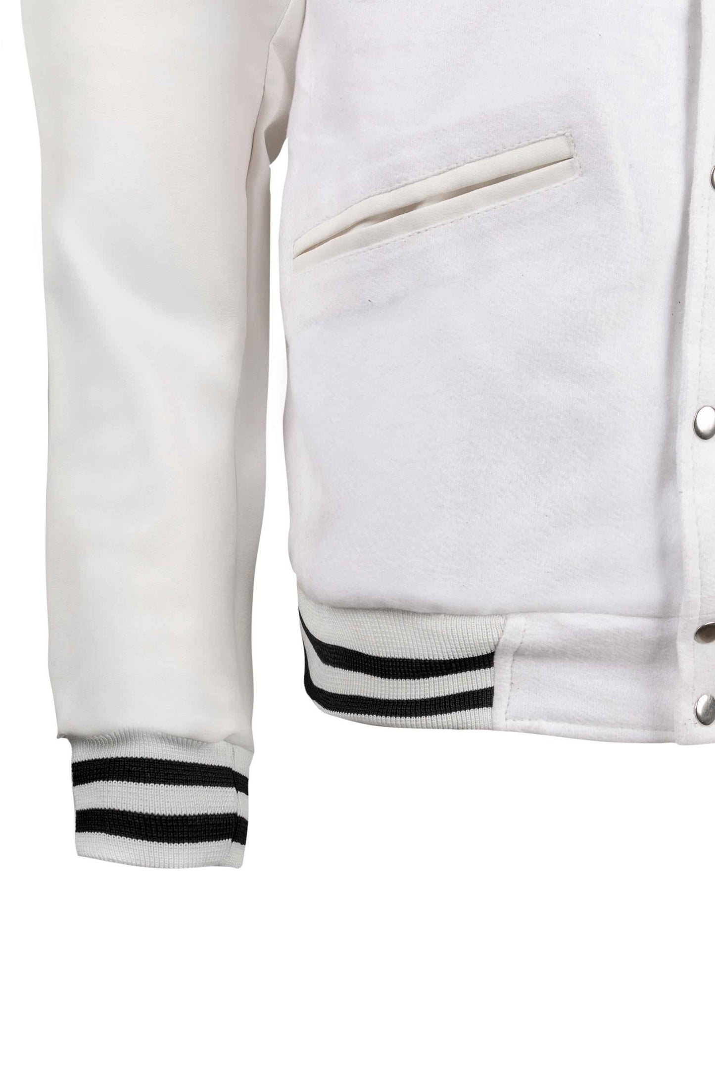 Weeknd Varsity Jacket White and Black Varsity Handmade Cosplay Customizable
