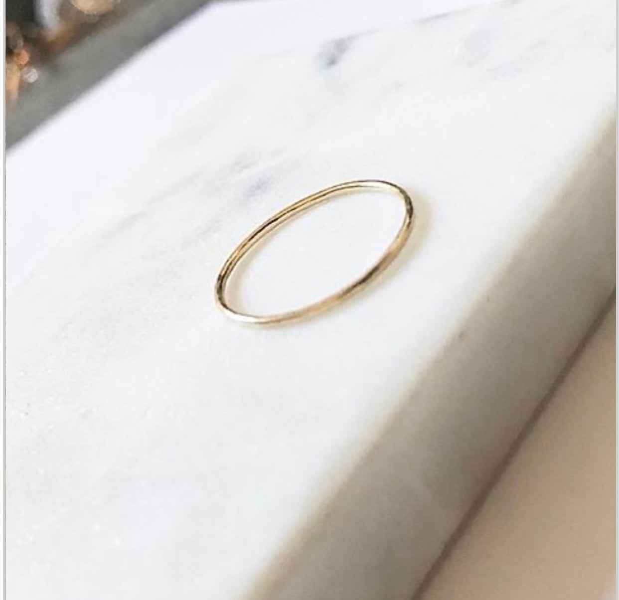 HAMMERED STACKING RING