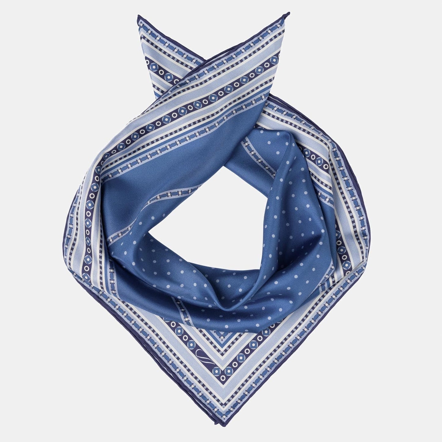 Verona - Silk Neckerchief - Blue - Solstik