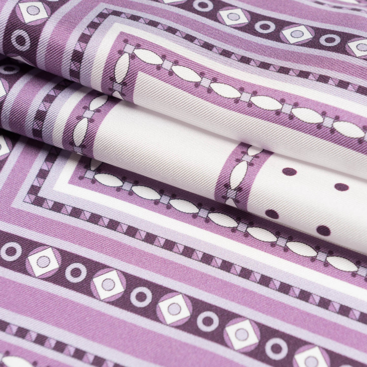 Pois - Silk Pocket Square - Lilac - Solstik