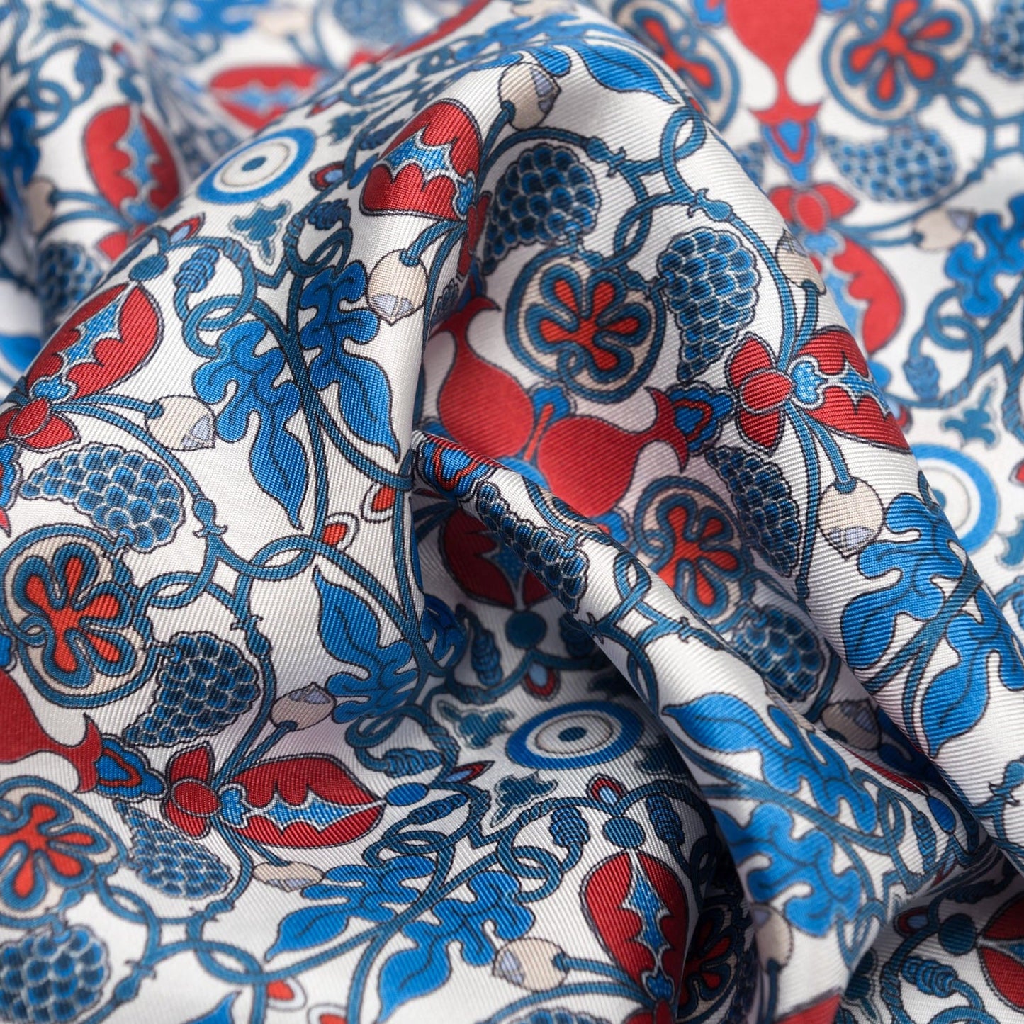 Barbaresco - Silk Neckerchief - Blue and Red - Solstik