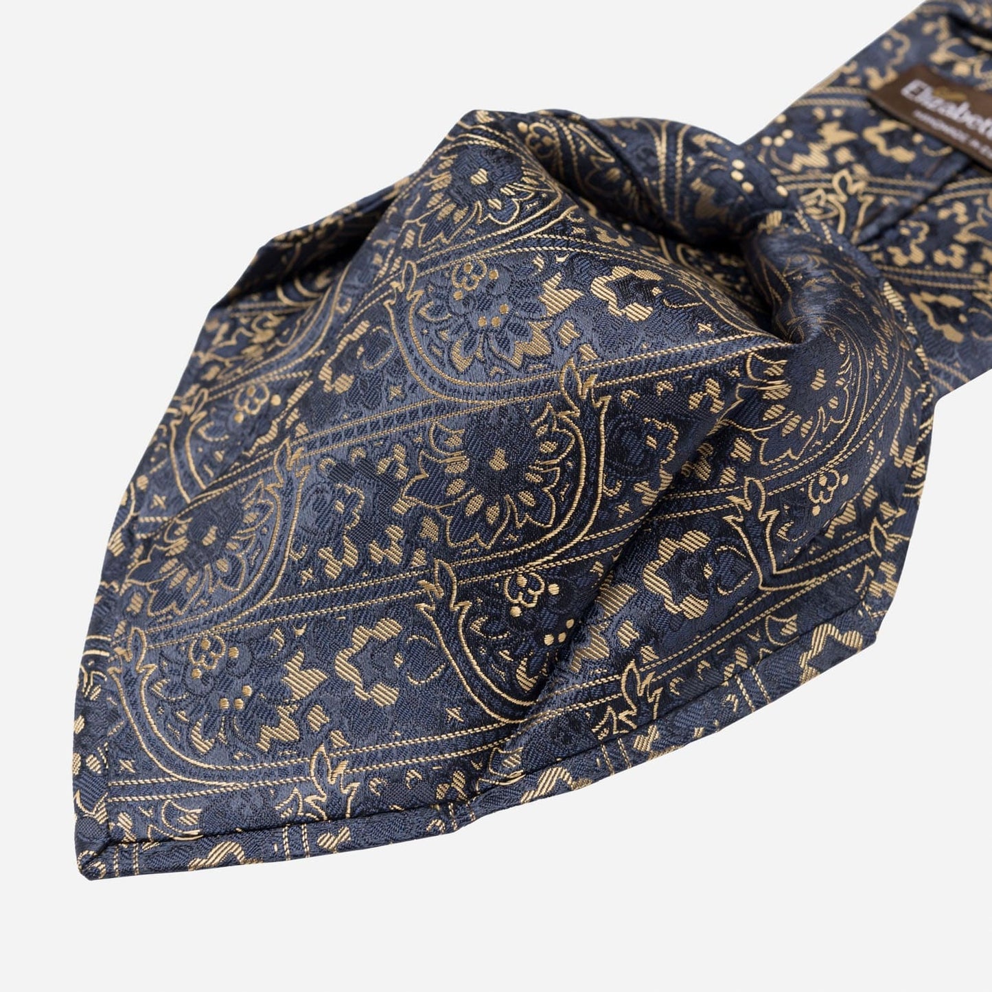 Caruso - Silk Jacquard Tie - Midnight Blue - Solstik