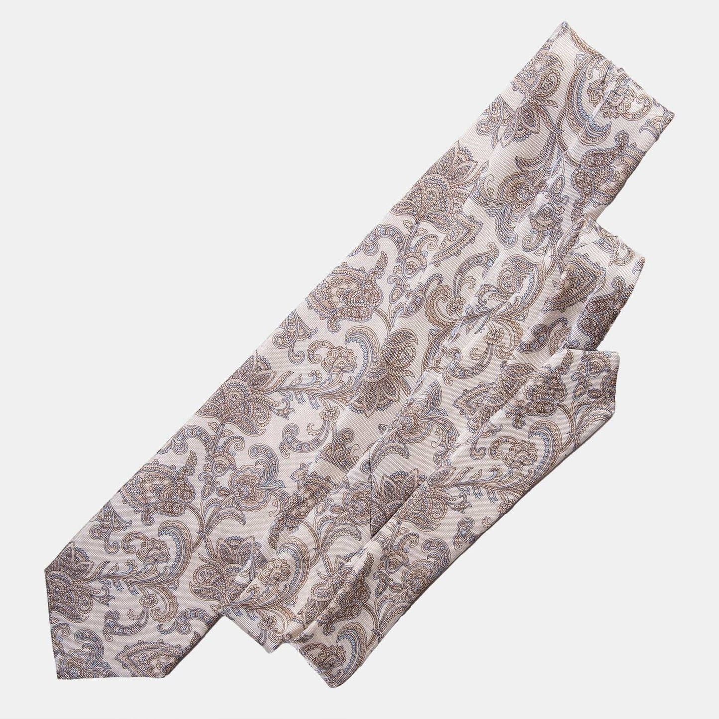 Novara - Printed Silk Tie - Ivory - Solstik