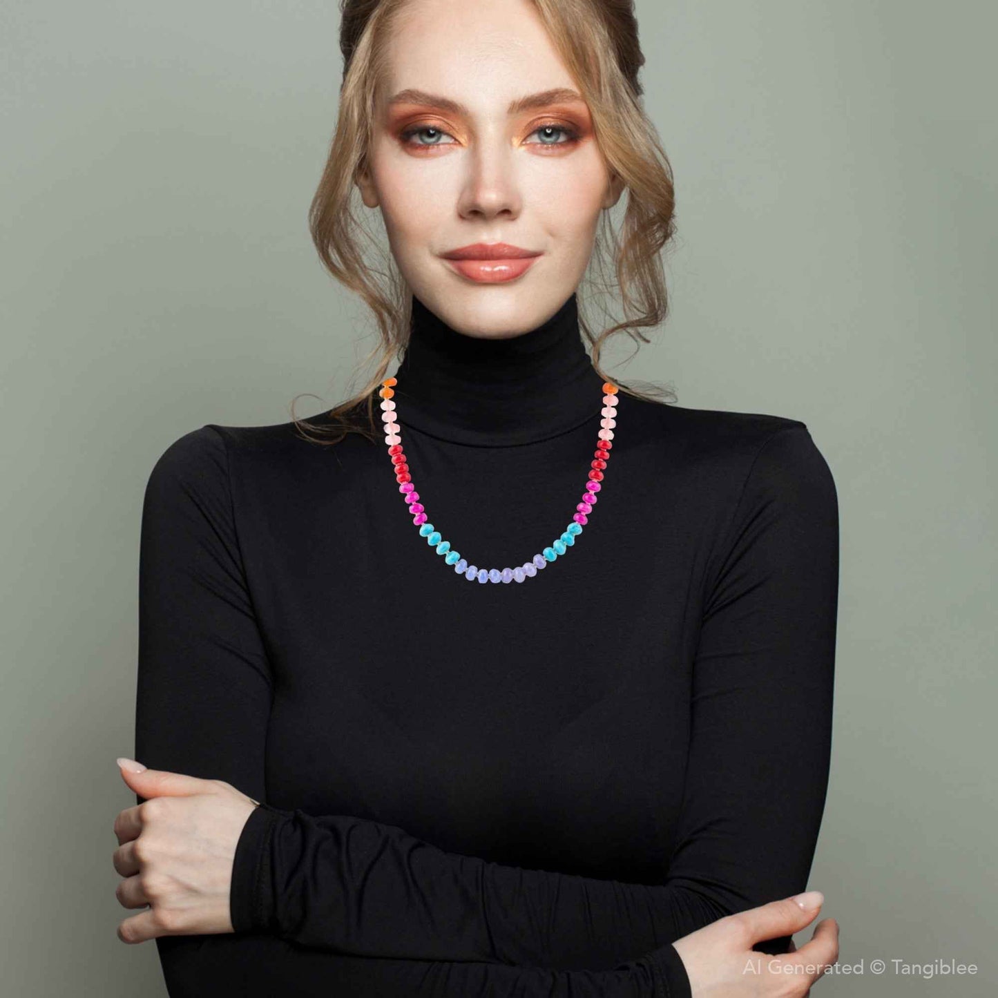 Kaleidoscope Multistone Strand Necklace