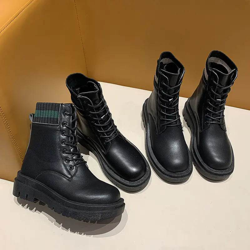 Chic Fall 2020 Martin Boots with Chunky Sole - Solstik