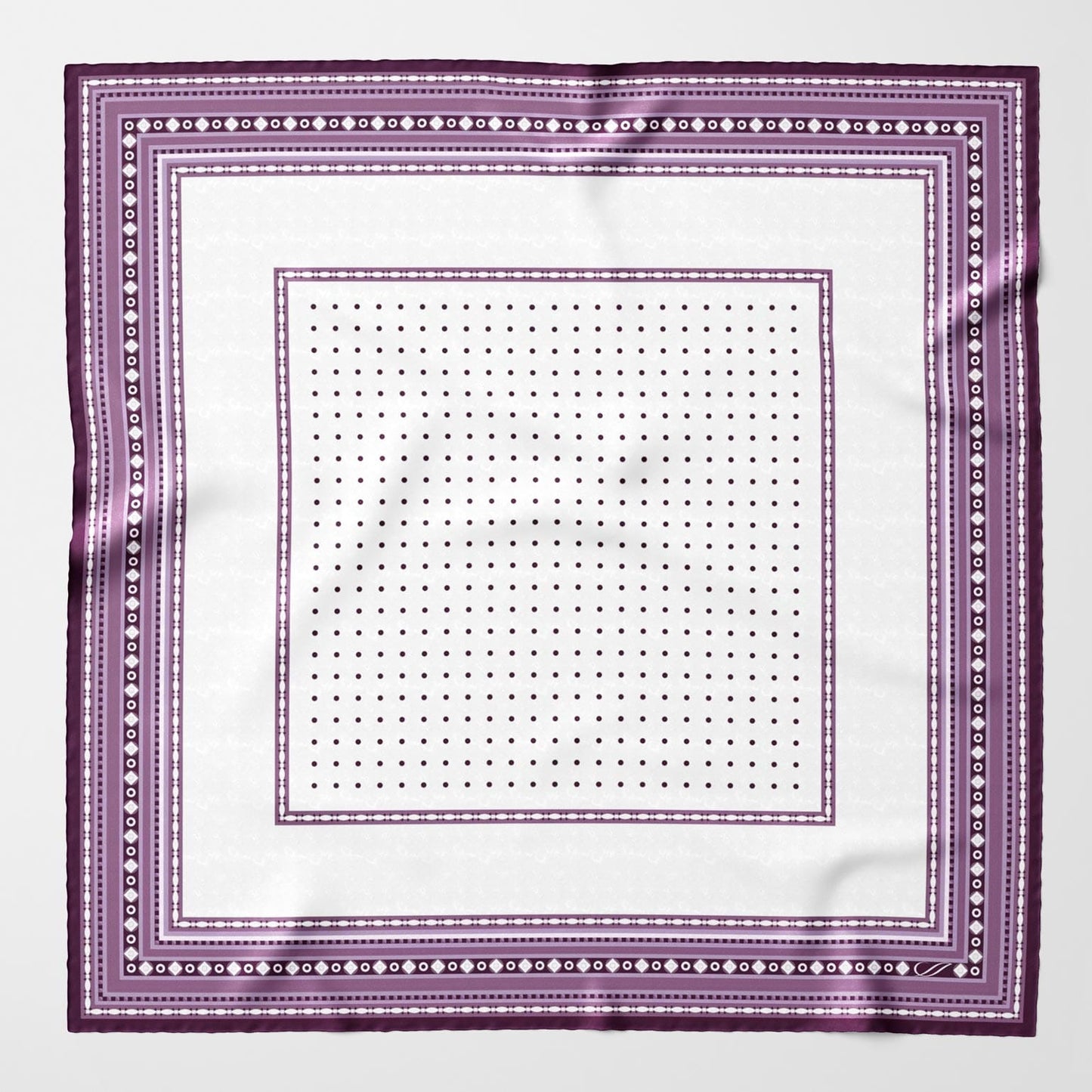Pois - Silk Pocket Square - Lilac - Solstik