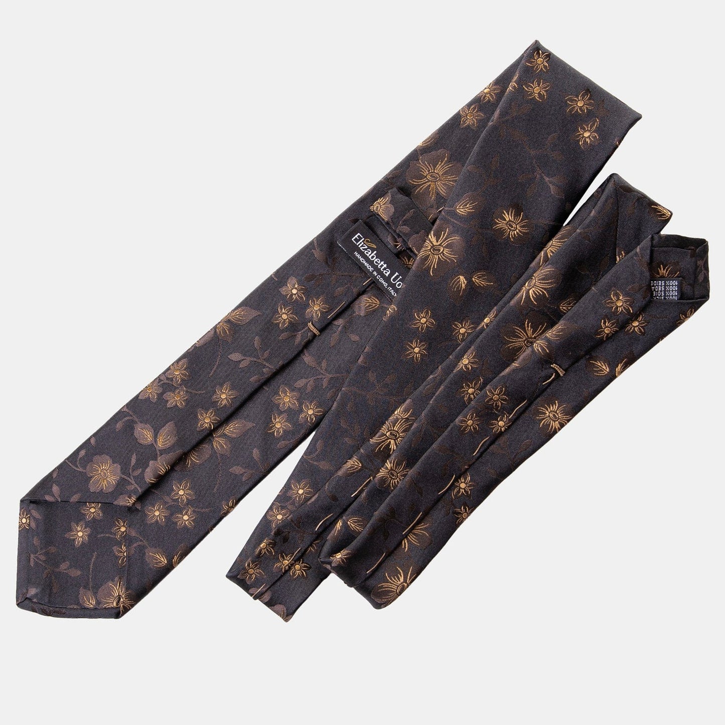 Silvio - Silk Jacquard Tie - Black - Solstik