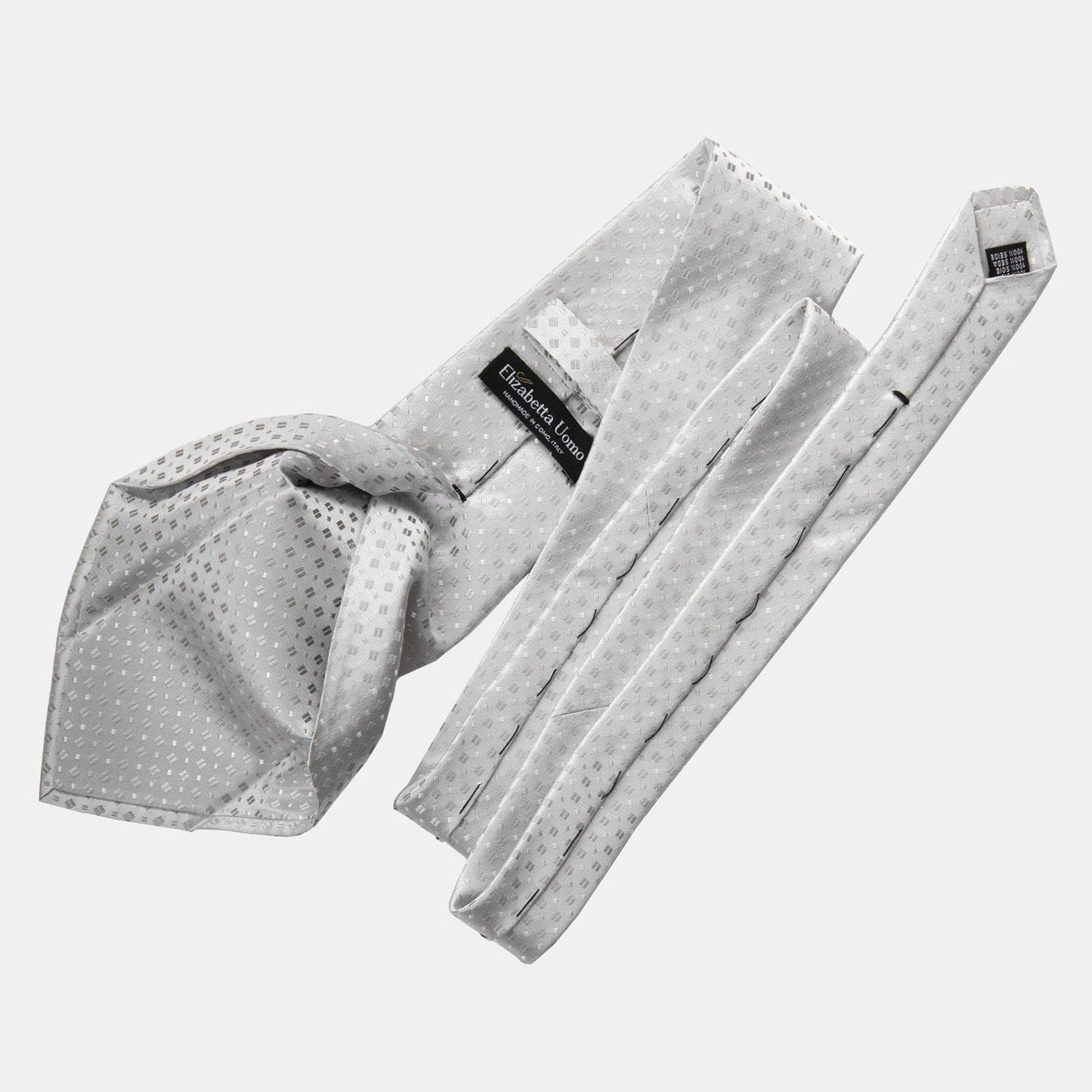Barbera - Silk Jacquard Tie - Silver