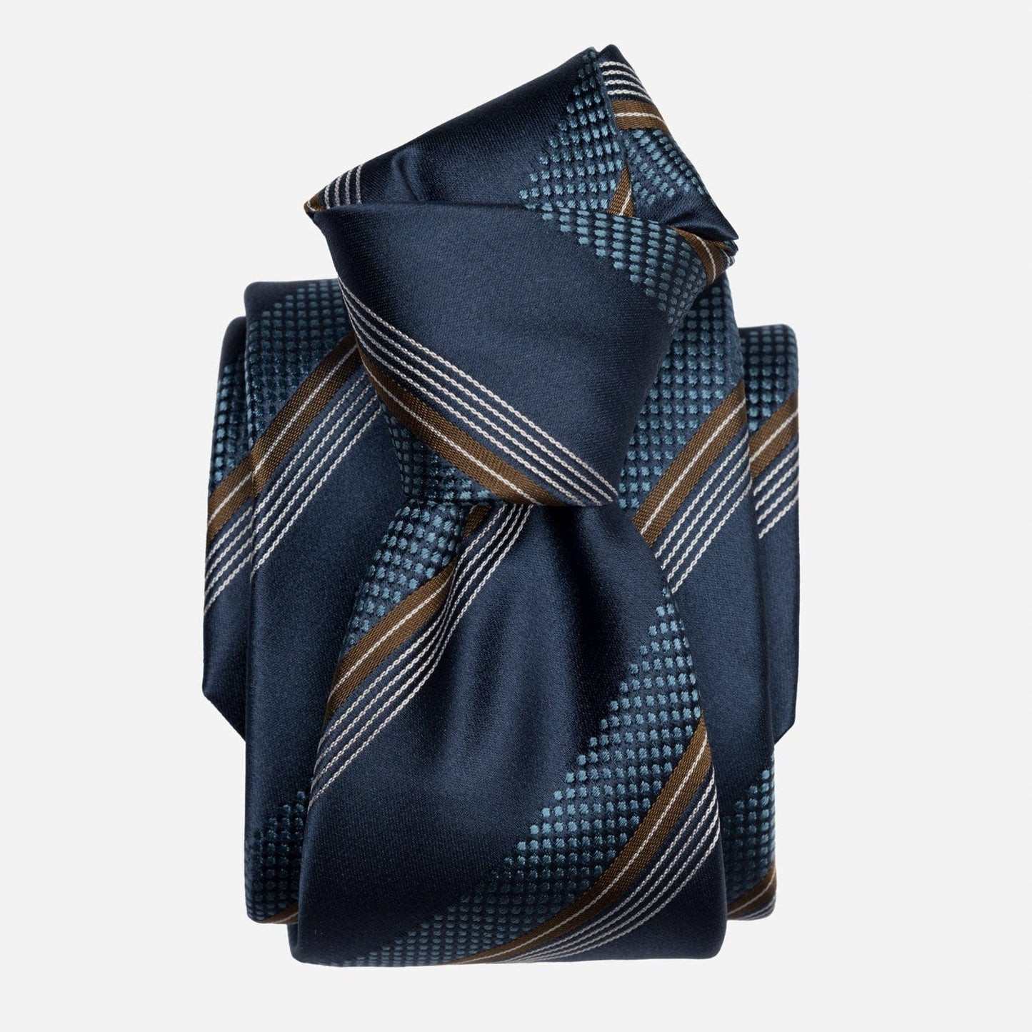 Corso - Silk Jacquard Tie - Petrol Blue - Solstik