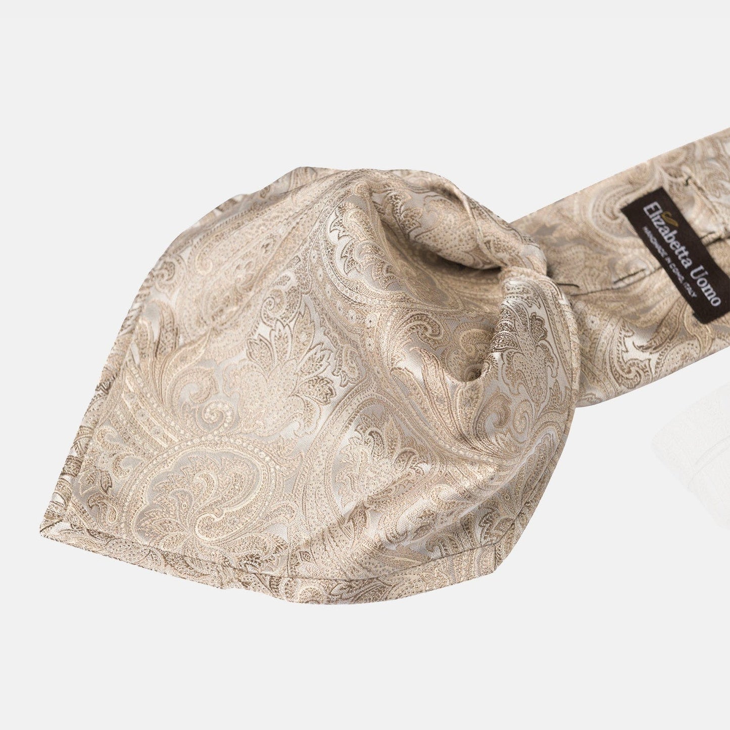 Montecarlo - Silk Jacquard Tie - Champagne - Solstik