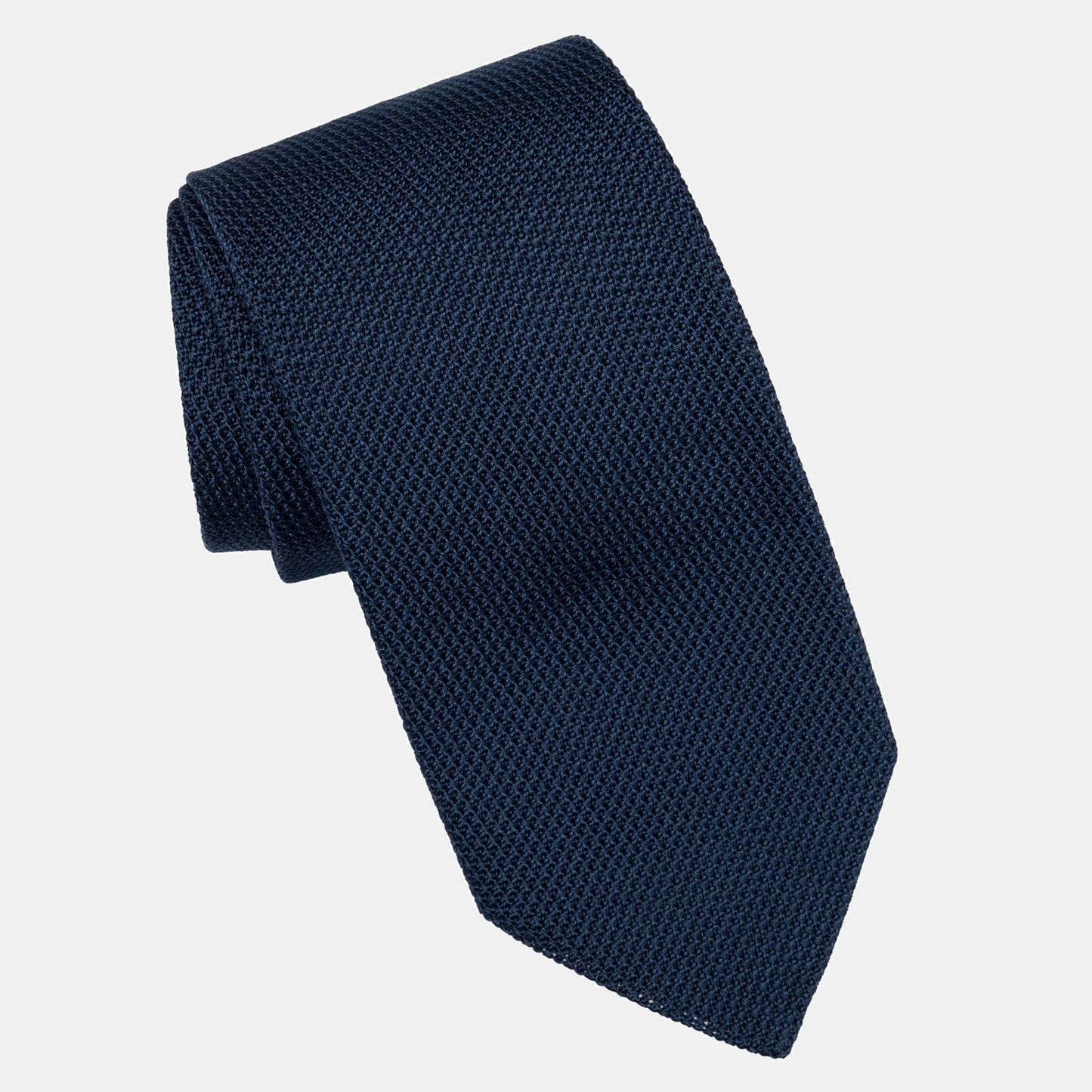 Marino - Navy Blue Silk Grenadine Tie - Solstik