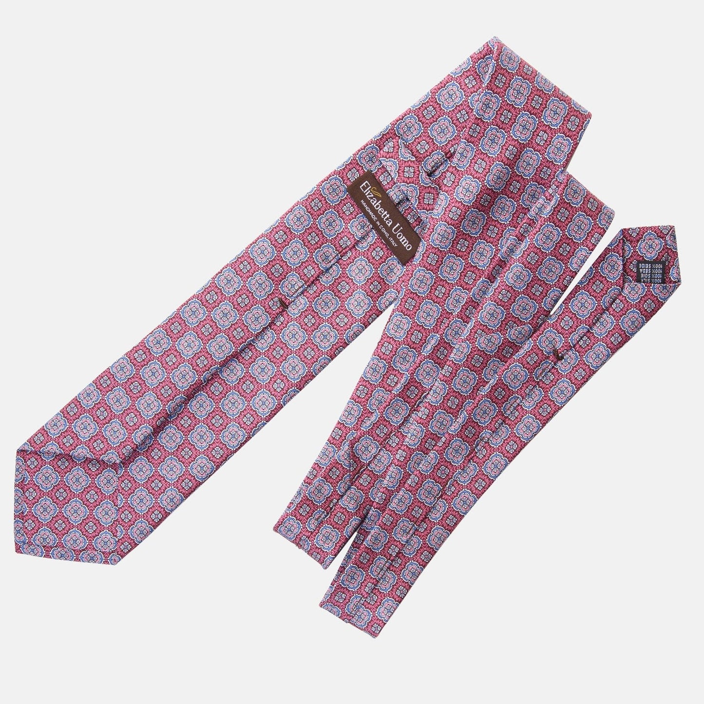 Veneto - Printed Silk Tie - Claret Red - Solstik