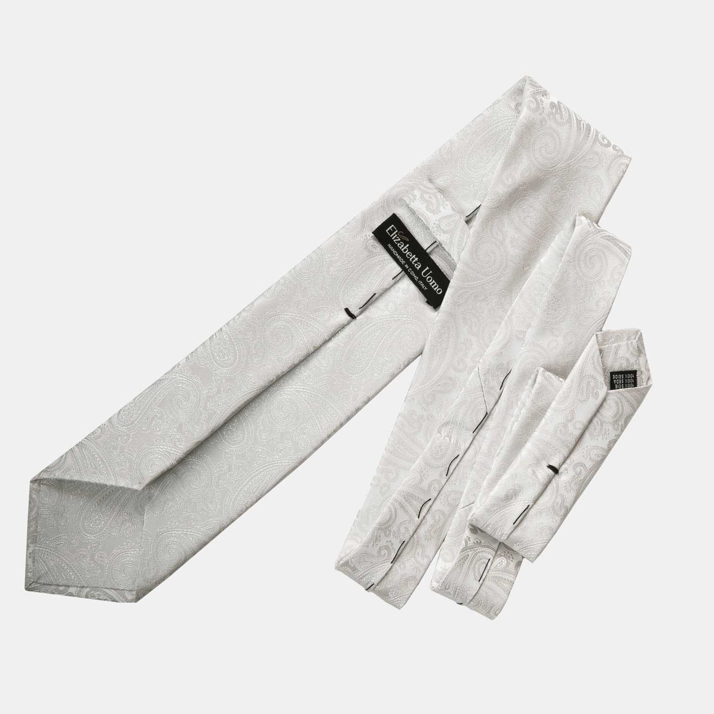 Soave - Silk Jacquard Tie - Silver Pearl - Solstik