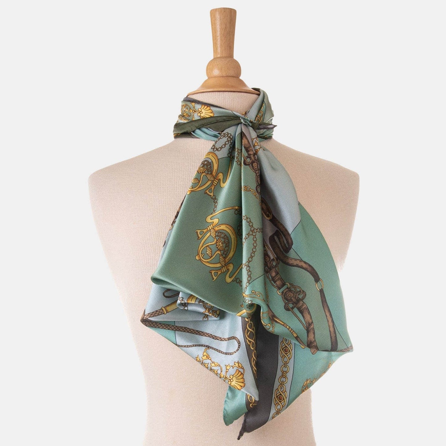 Gabriella - Silk Foulard - Laurel - Solstik