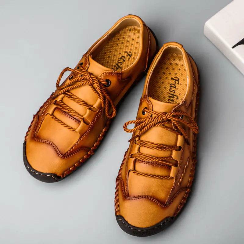 Plus Size Men's Leather Business Casual Shoes 2024 - Solstik