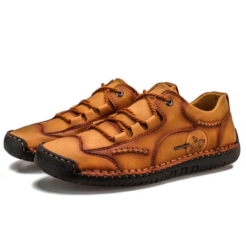 Plus Size Men's Leather Business Casual Shoes 2024 - Solstik