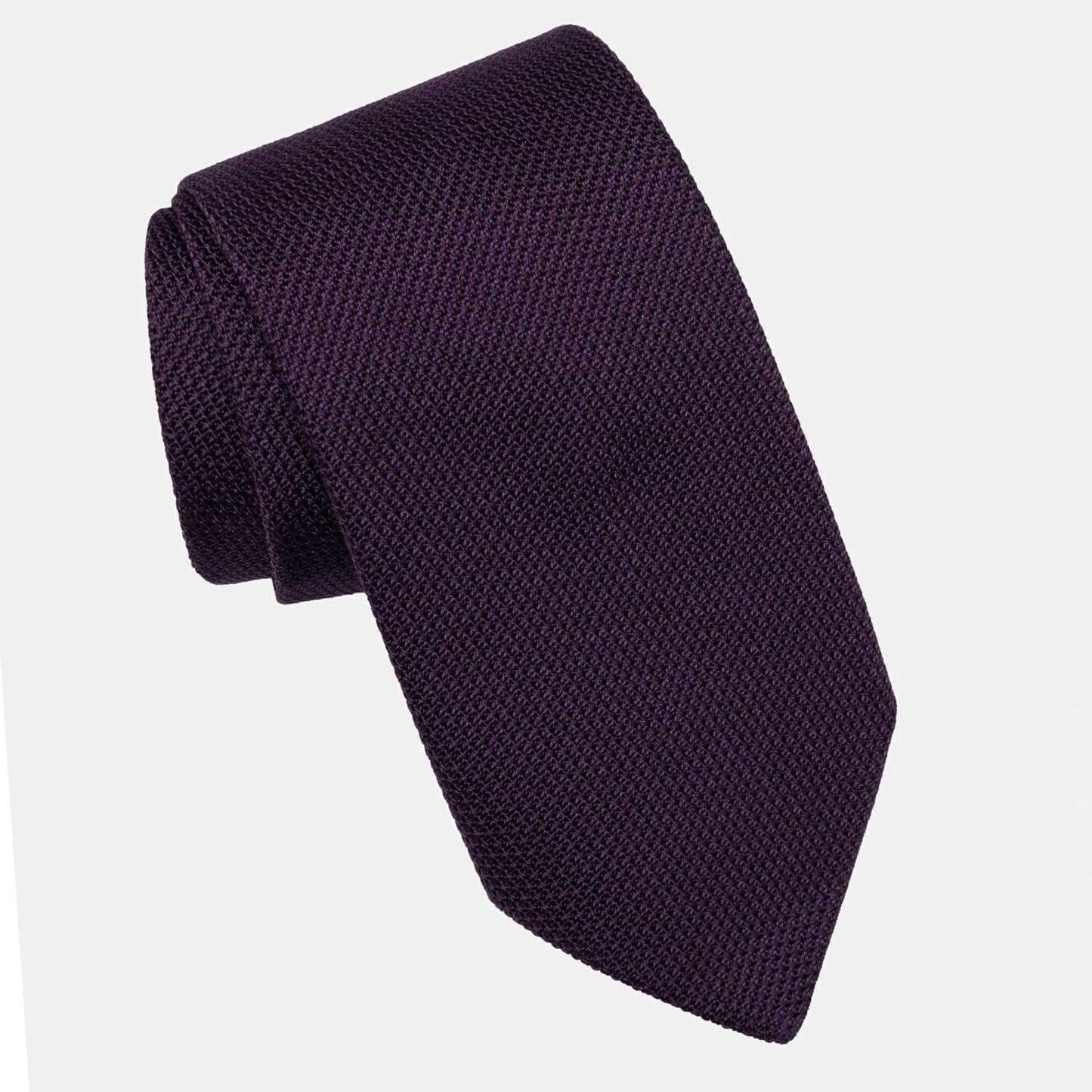 Plum - Silk Grenadine Tie - Solstik