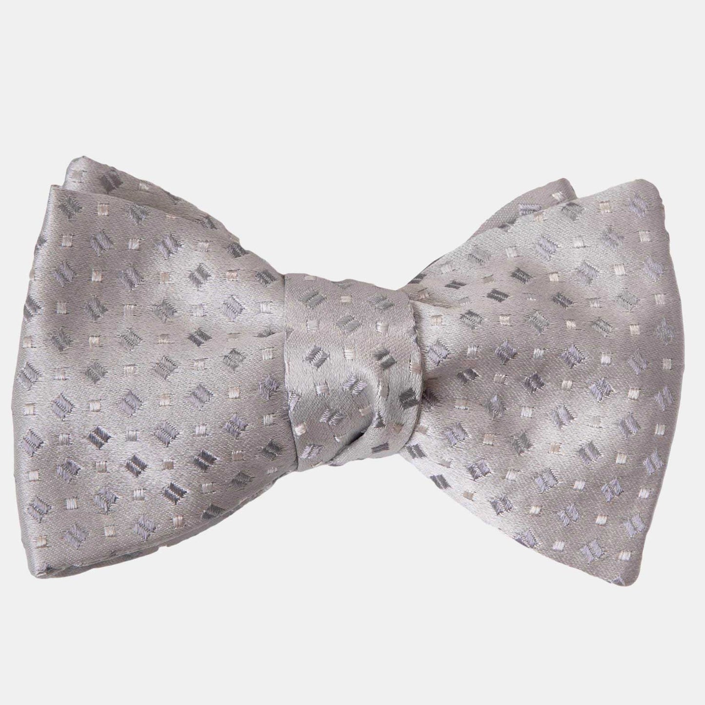 Bellini - Silk Bow Tie - Silver - Solstik