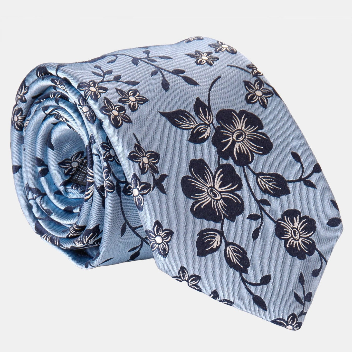 Silvio - Silk Jacquard Tie - Sky Blue - Solstik