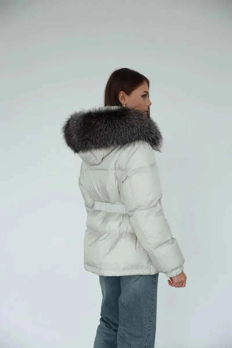 Genuine Silver Fox Down Fill Jacket