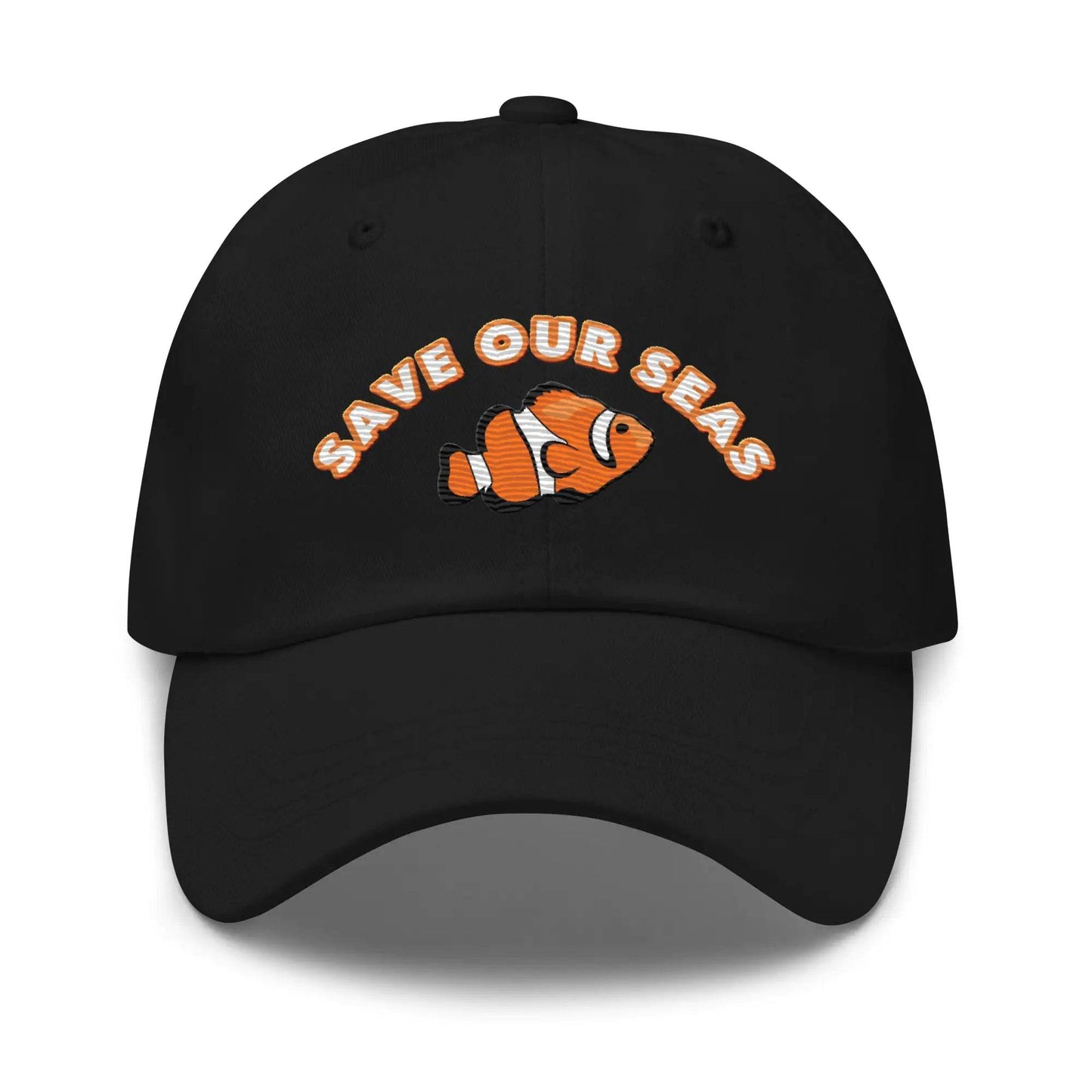 Save Our Seas Clownfish Dad hat: Pulls 4 pounds of ocean plastic! - Solstik