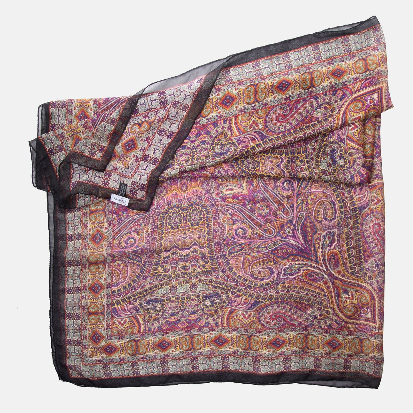 Ambra - Silk Scarf Shawl - Multicolored - Solstik