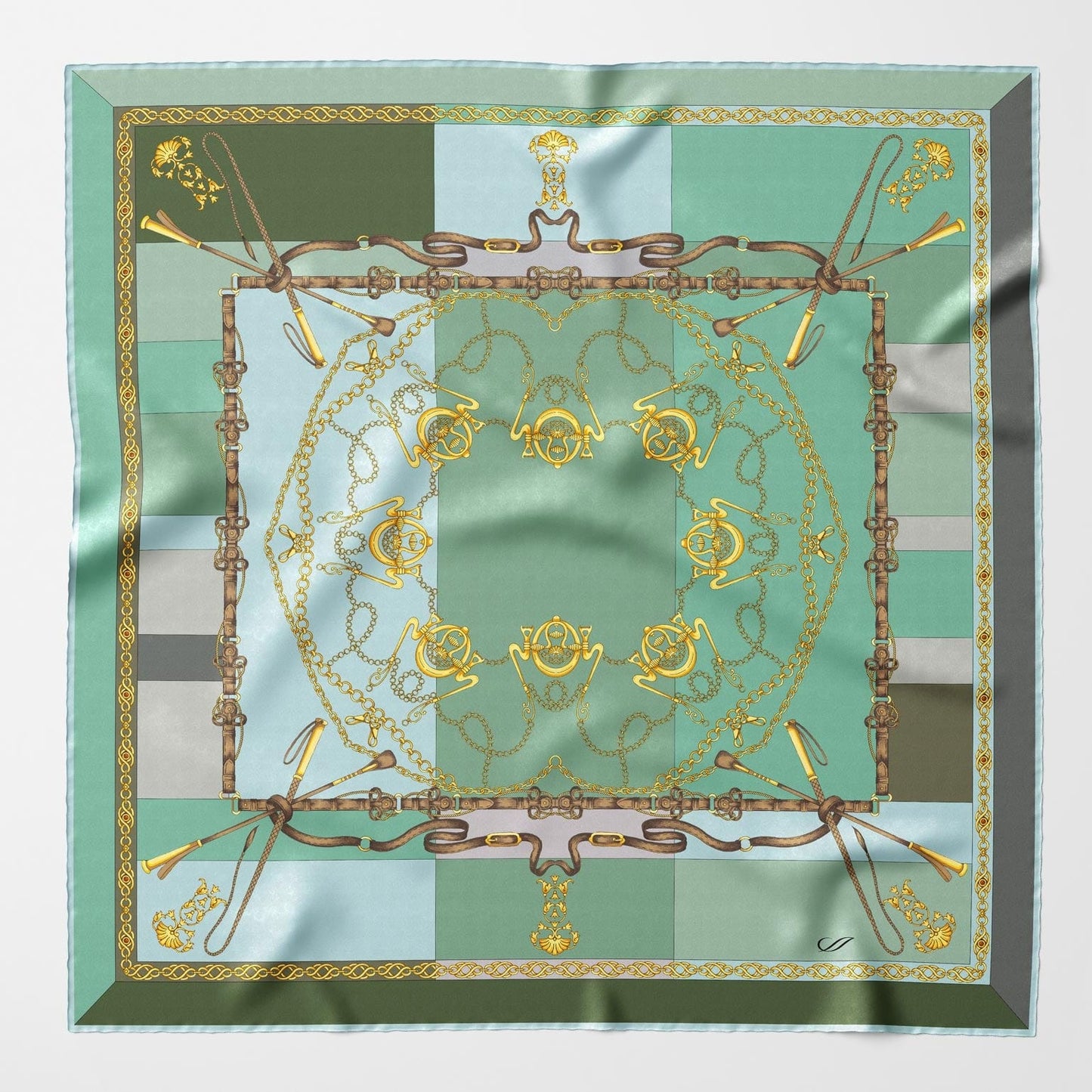 Gabriella - Silk Foulard - Laurel - Solstik