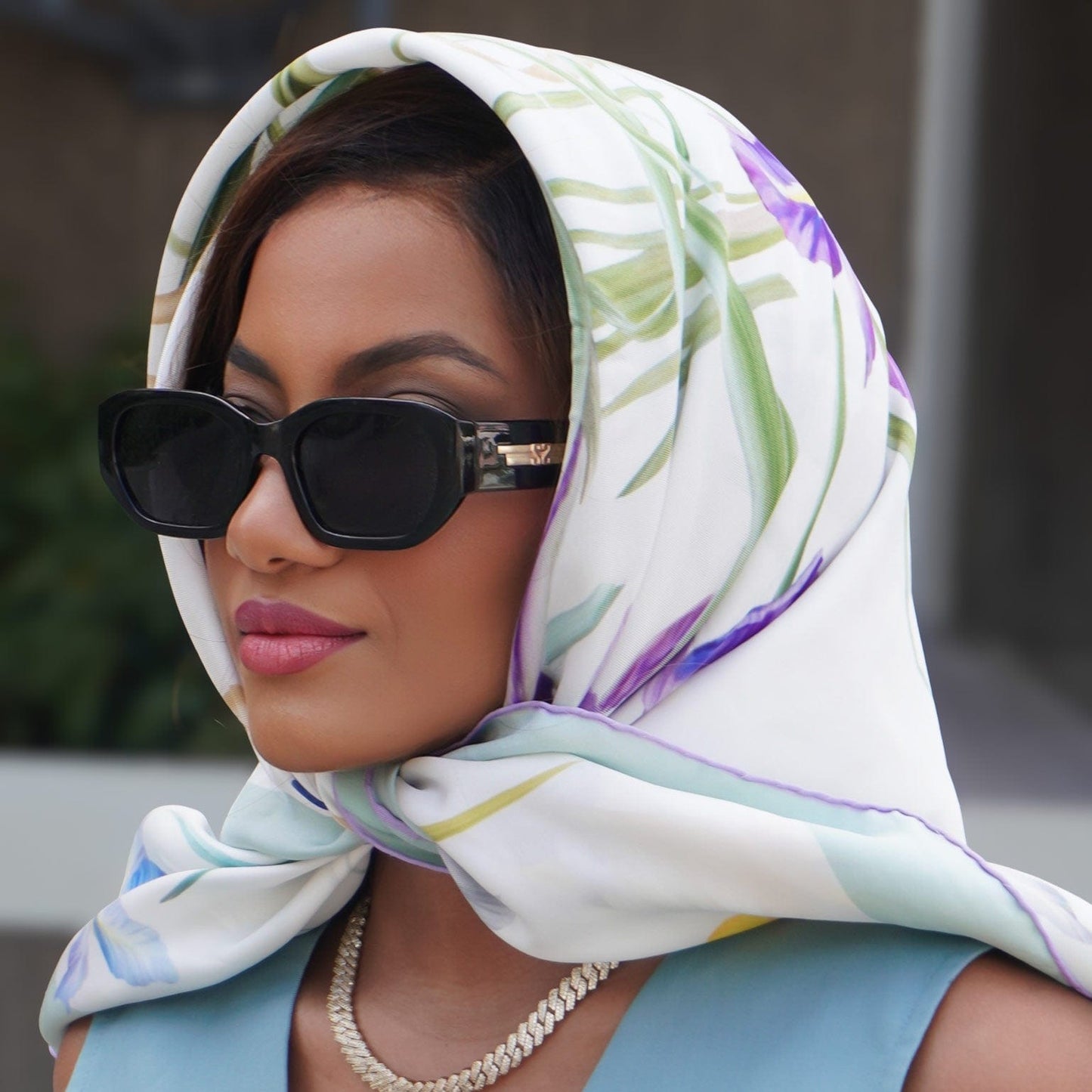Susanna - Silk Foulard - Mint - Solstik