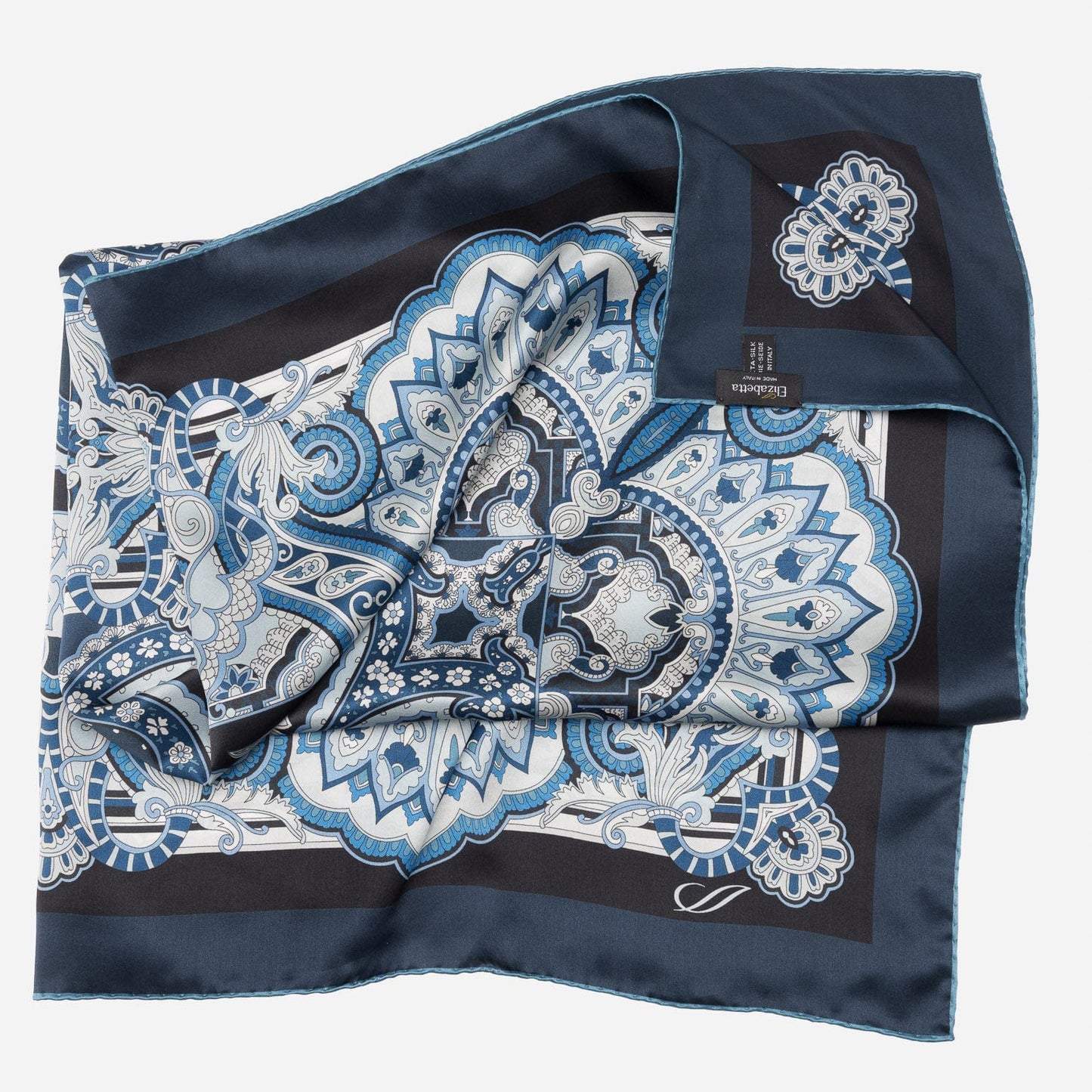 Malta - Silk Foulard - Royal Blue - Solstik
