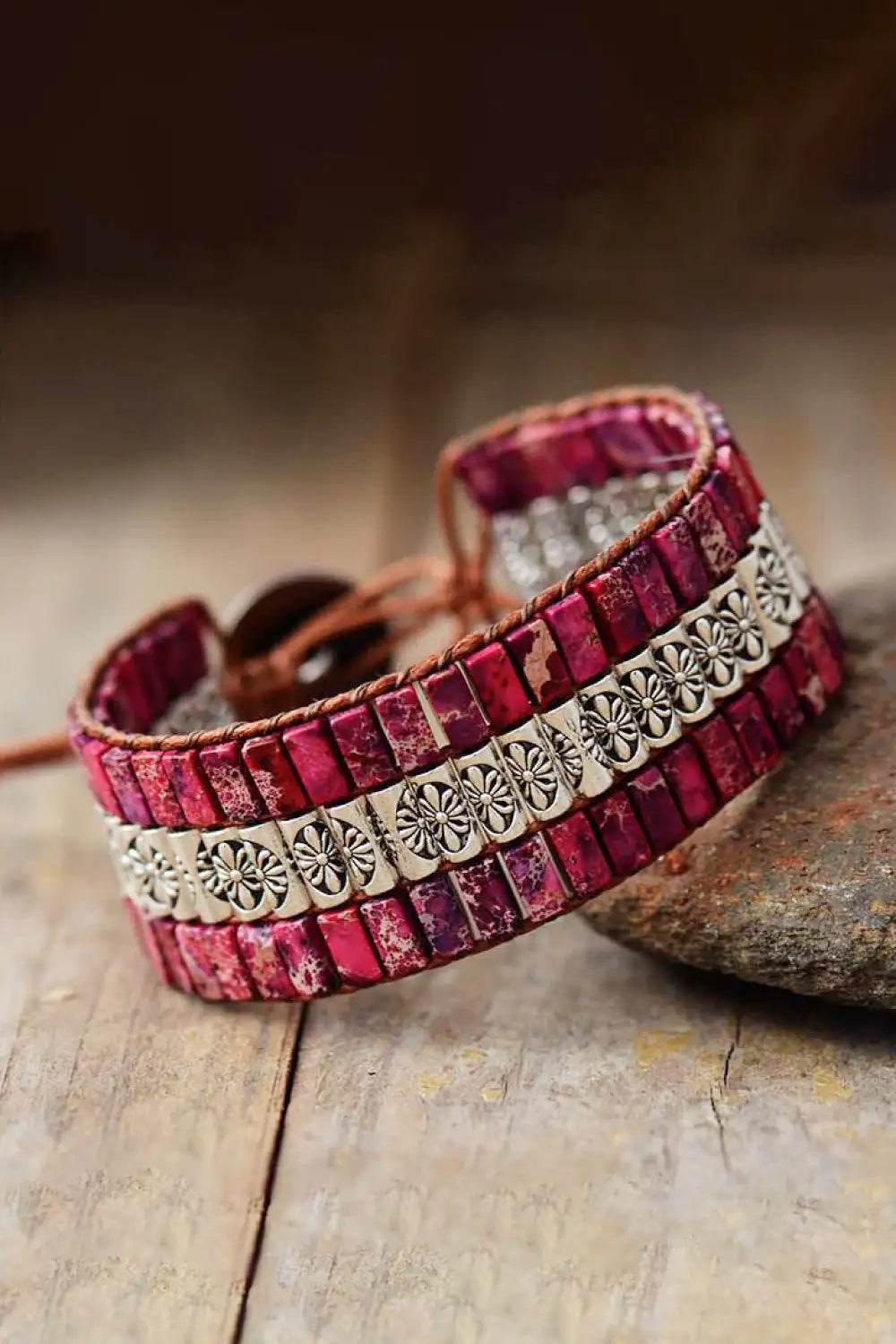 Artisan Crafted Triple Stone Bracelet - Solstik