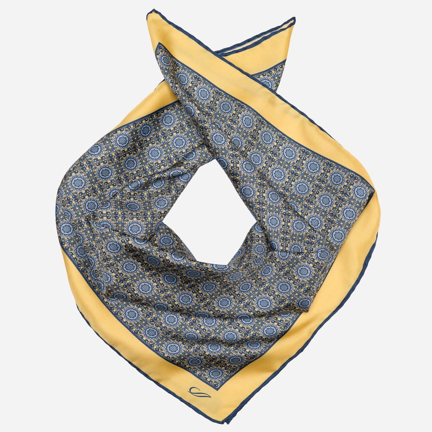 Lucca - Silk Neckerchief - Yellow - Solstik
