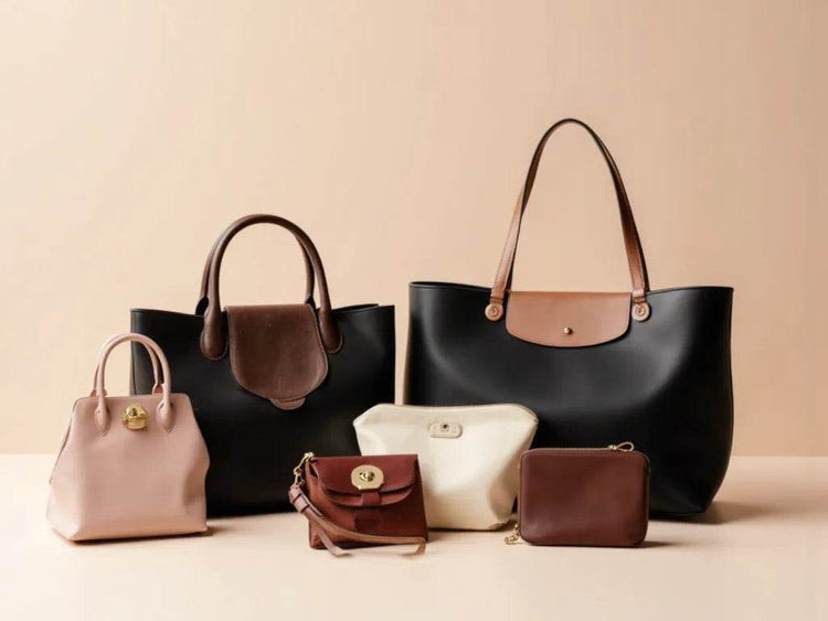 Exquisite collection of handbags including tote bags and elegant evening clutches crafted with attention to detail