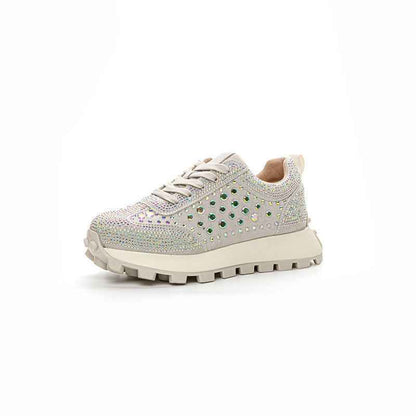 Platform Rhinestone Leather Cortez Women
