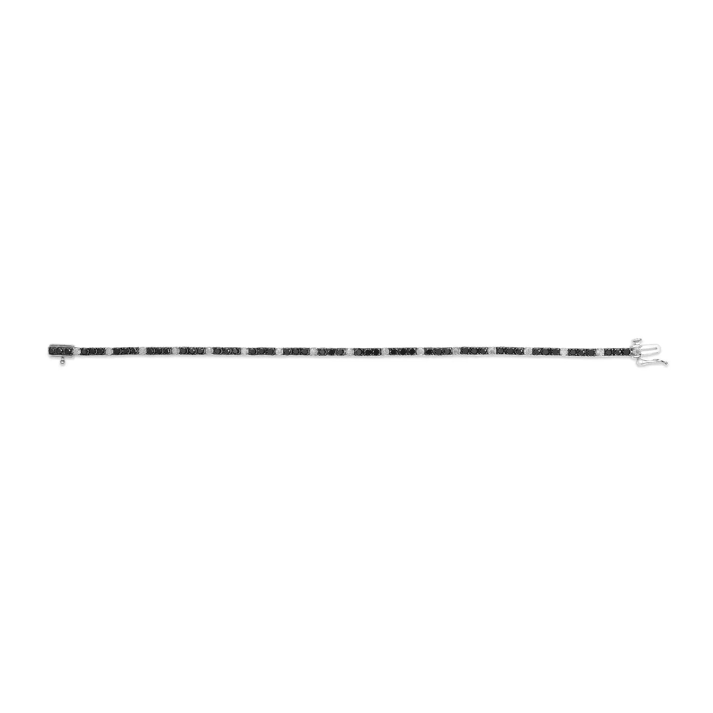.925 Sterling Silver Diamond Harmony Bracelet 7.25" - Solstik
