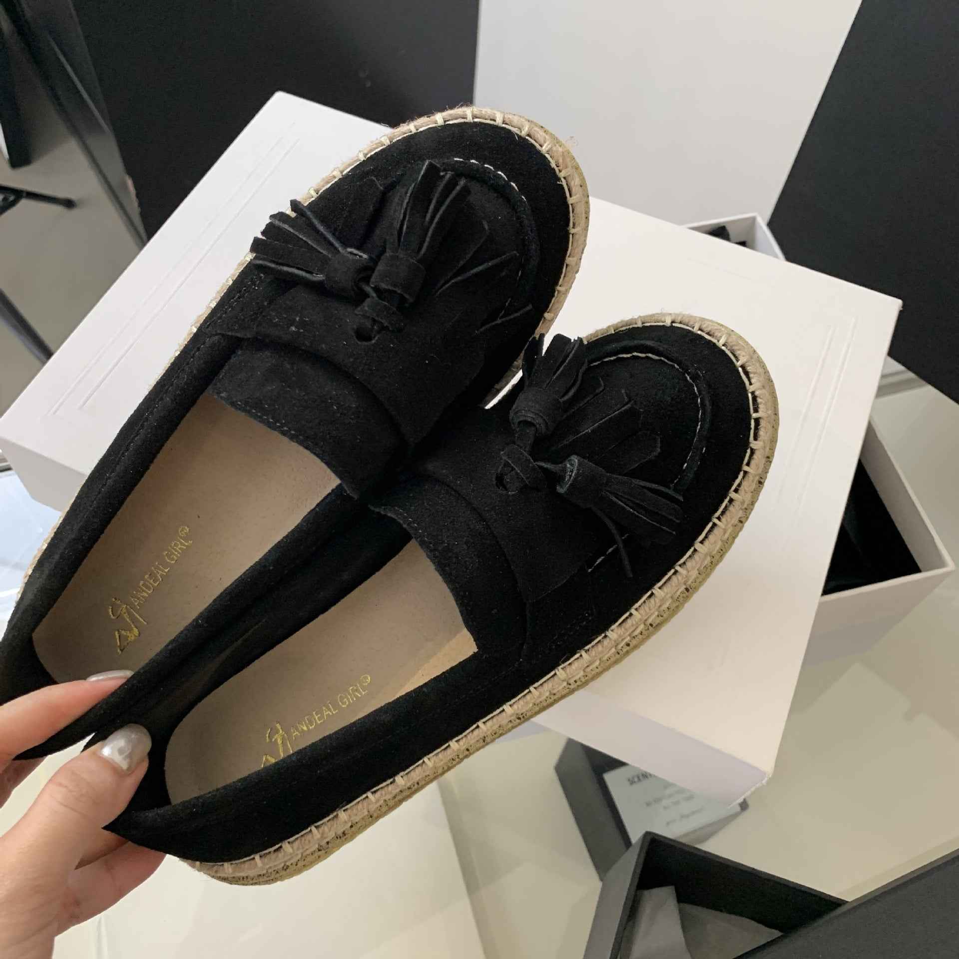 Genuine Leather Matte Leather Flat Bottom Summer New Women's Shoes