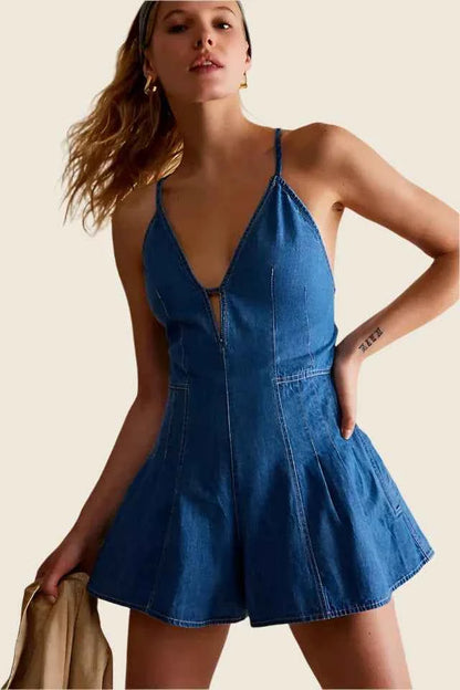 Dazed Denim Romper