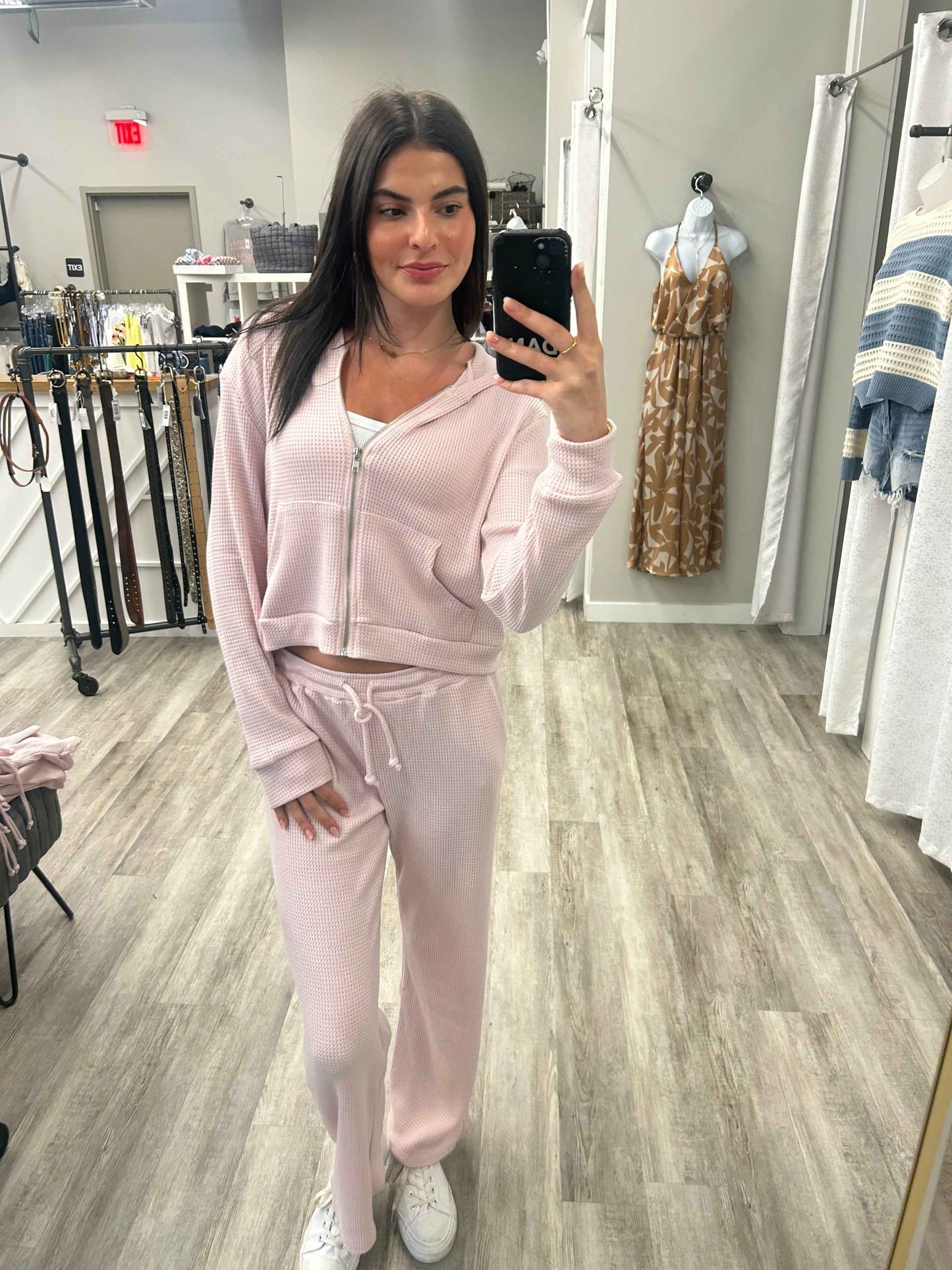 Lazy Daze Waffle Zip Ups