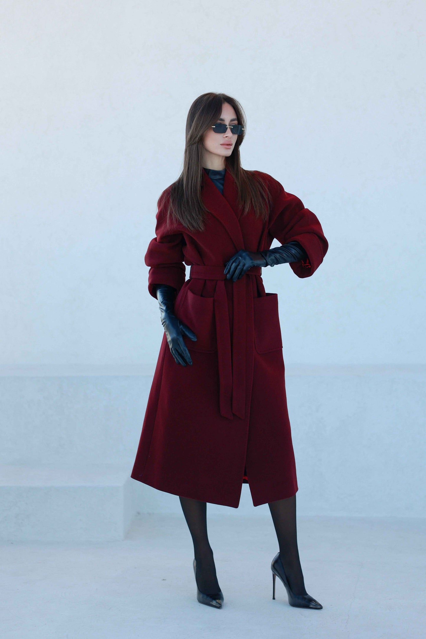 Angelina Cashmere Wool Blend Overcoat