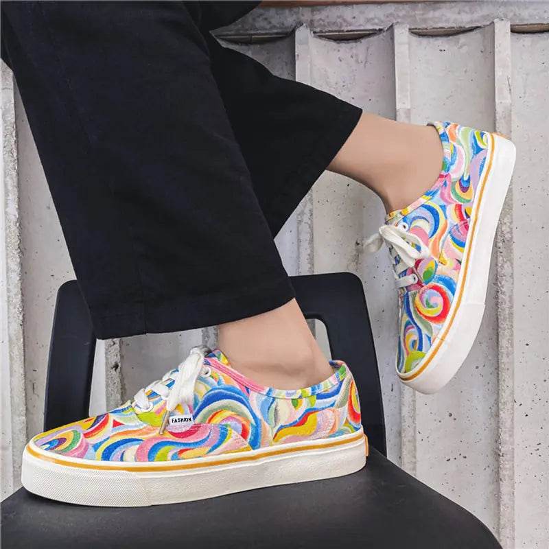 Colorful Couple's Low-tops - Solstik