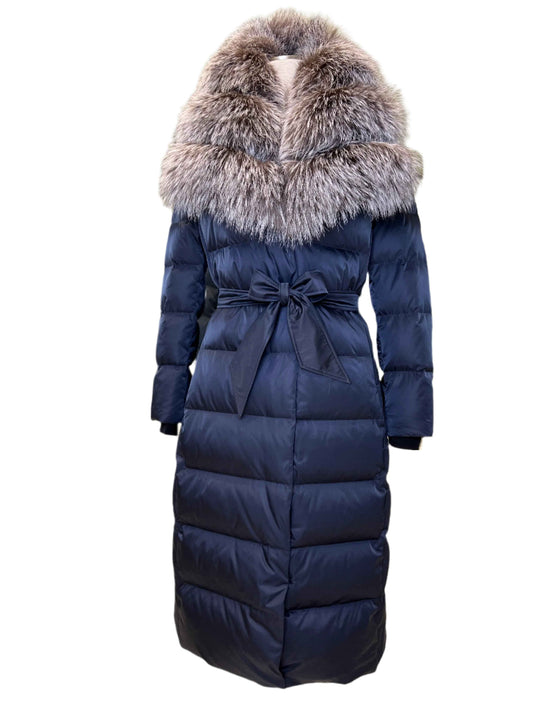 Kaimana Genuine Fox Fur Trim Premium Down Coat